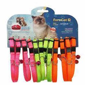 Eurocat Renkli Çıngıraklı 12'li Kedi Boyun Tasması