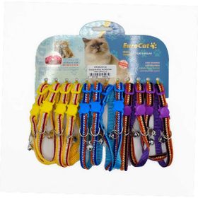 Eurocat Yaldız Mavi 10 mm 28 cm 12 Adet Desenli Kedi Boyun Tasması