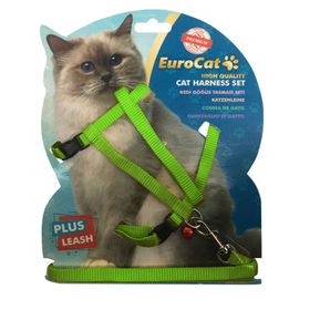 Eurocat Yeşil Zilli Yetişkin Kedi Göğüs Tasması