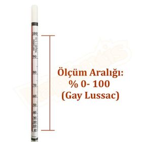 Eurodensimeter 0-100 20C Alkolmetre