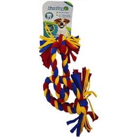 Eurodog 2 Halka 35 cm Sarı Kırmızı Mavi Köpek Diş İpi