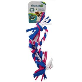 Eurodog 35 cm Mavi Kırmızı Beyaz Halka Köpek Diş İpi