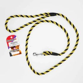 Eurodog 8 mm x 120 cm Sarı Siyah Köpek Uzatma Tasması