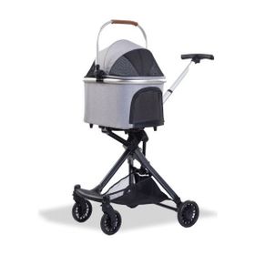 Eurodog 83x48.5x110 cm Gri Katlanabilir Köpek Arabası