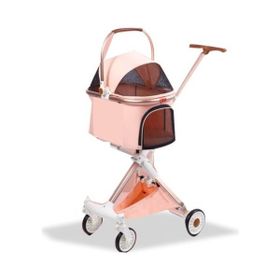 Eurodog 83x48.5x110 cm Pembe Katlanabilir Köpek Arabası
