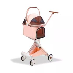 Eurodog 83x48.5x110 cm Pembe Katlanabilir Köpek Arabası