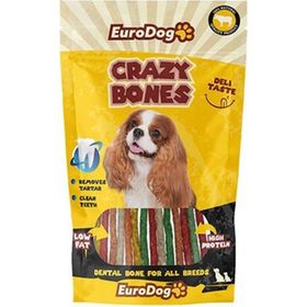 Eurodog Crazy Bones Munchy Burgu Kemik 20'li Çubuk Köpek Ödülü