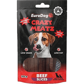 Eurodog Dental Stick Biftekli Tavuklu ve Kuzu Etli Çubuk 6x100 gr Köpek Ödül Maması