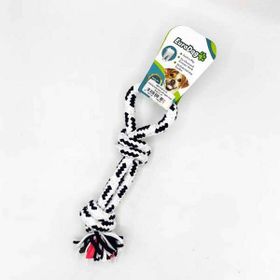 Eurodog Halka Çift Düğüm Siyah Beyaz 30 cm Diş İpi