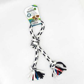 Eurodog Halka Üç Düğüm Siyah Beyaz 30 cm Diş Ipi