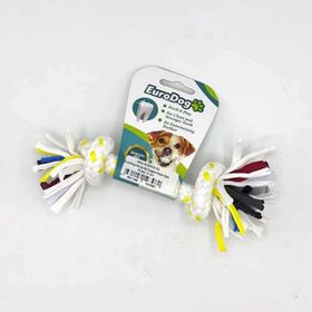 Eurodog İki Düğüm Kalın Sarı Beyaz 15 cm Diş İpi