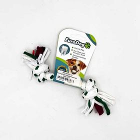 Eurodog Iki Düğüm Kalın Yeşil Beyaz 15 cm Diş İpi