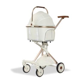 Eurodog Katlanabilir Beyaz 80.5x48.5x112 cm Köpek Arabası