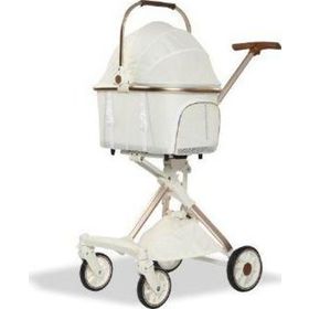 Eurodog Katlanabilir Beyaz 80.5x48.5x112 cm Köpek Arabası