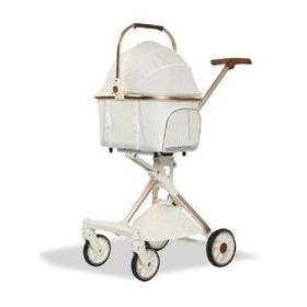 Eurodog Katlanabilir Beyaz 80.5x48.5x112 cm Köpek Arabası