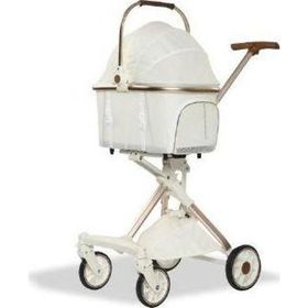 Eurodog Katlanabilir Beyaz 80.5x48.5x112 cm Köpek Arabası