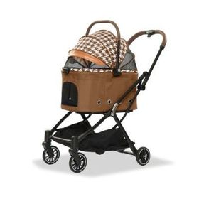 Eurodog Katlanabilir Kahverengi 67x49x100 cm Köpek Arabası