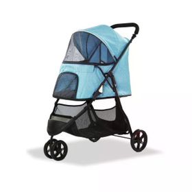 Eurodog Katlanabilir Mavi 74.5x52.2x98 cm Köpek Arabası