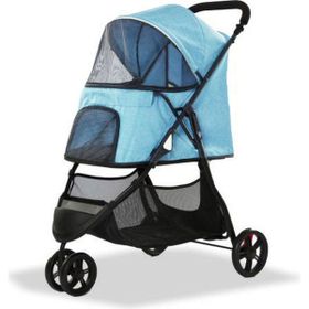 Eurodog Katlanabilir Mavi 74.5x52.2x98 cm Köpek Arabası
