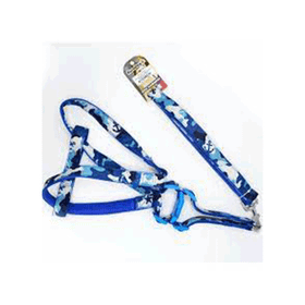 Eurodog Mavi Kamuflaj 25 mm 120 cm Köpek Uzatma + Göğüs Tasması