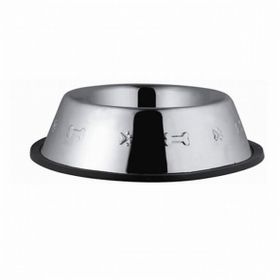 Eurodog Oval Desenli 8 Oz 12 cm Çelik Mama Kabı