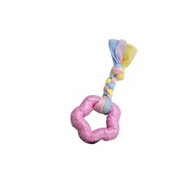 EuroDog Puppy Pembe 16 cm Kalın Beşgen Şekilli Diş Kaşıma Köpek Oyuncağı