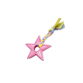 EuroDog Puppy Pembe 18 cm Yıldız Diş Kaşıma Köpek Oyuncağı