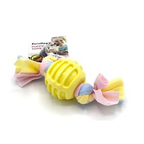 Eurodog Puppy Toys Sarı Top Diş Kaşıma Köpek Oyuncağı