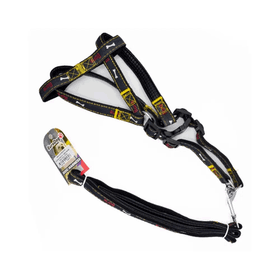 Eurodog Siyah 20 mm 120 cm Köpek Uzatma +Göğüs Tasması