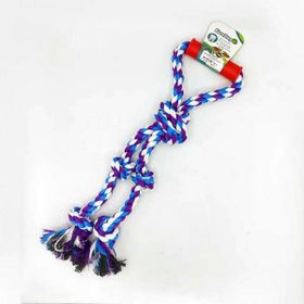 Eurodog Tutmalı Diş Beş Düğüm Mavi 40 cm Diş ipi