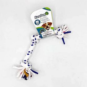 Eurodog Üç Düğüm Mavi Beyaz Nokta 15 cm Diş İpi