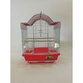 Eurogold 1103A 30x23x39 cm Kırmızı Kanarya Muhabbet Kuş Kafesi