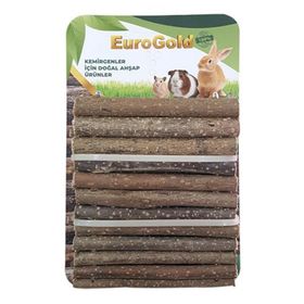 Eurogold 12x30 cm Doğal Ahşap Kemirgen Tüneli