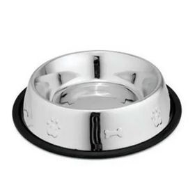 Eurogold 24 Oz Desenli Çelik Köpek Mama Kabı