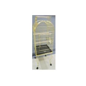 Eurogold 51x51x152 cm Açılabilir Çatılı Sehpalı Pirinç Papağan Kafesi