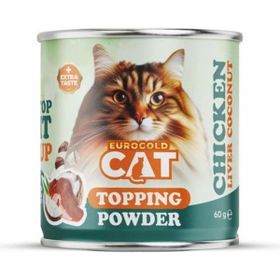 Eurogold Cat Topping Powder Tavuk Ciğerli 60 gr Kedi Mama Tozu