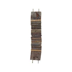 Eurogold Çift Platformlu 7x35 cm Kemirgenler İçin Doğal Ahşap Köprü Hamster Oyuncağı