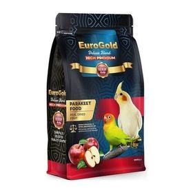 Eurogold Deluxe Blend Premium 1000 gr Gerçek Elmalı Paraket Yemi