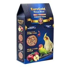 Eurogold Deluxe Blend Premium 1000 gr Gerçek Elmalı Paraket Yemi