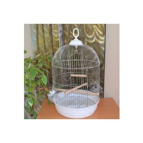 Eurogold Krom 34x55 cm Salon Kafesi Yuvarlak Kafes