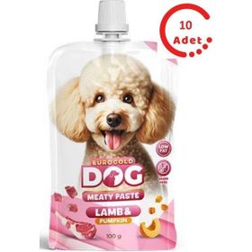Eurogold Kuzu Balkabağı 10x100 gr Dog Et Ezmesi