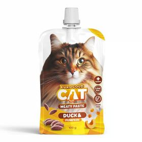 Eurogold Ördek ve Balkabağı Ezme 100 gr Kedi Ödülü