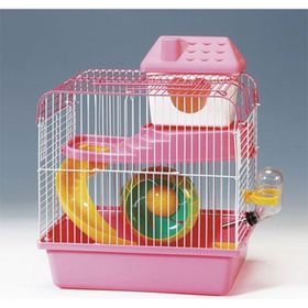 Eurogold Pembe Beyaz 23x17x25 cm Hamster Kafesi