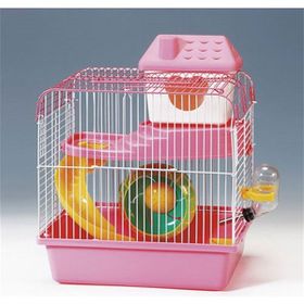 Eurogold Pembe Beyaz 23x17x25 cm Hamster Kafesi