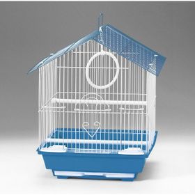 Eurogold QH 30x23x39 cm Üçgen Çatılı Mavi Kanarya Muhabbet Kuşu Kuş Kafesi