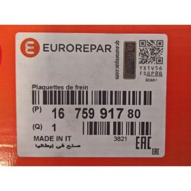 Eurorepar Opel Zafira Life Ön Fren Balatası