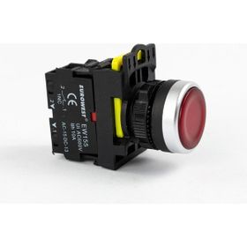 Eurowest EW-55-01L-24 Kırmızı 1 Nc Yaylı Led Işıklı Stop Butonu