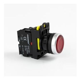 Eurowest EW-55-01L Kırmızı 1 Nc Yaylı Led Işıklı Stop Butonu