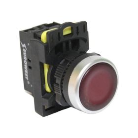 Eurowest EW-55-01L Kırmızı 1 Nc Yaylı Led Işıklı Stop Butonu