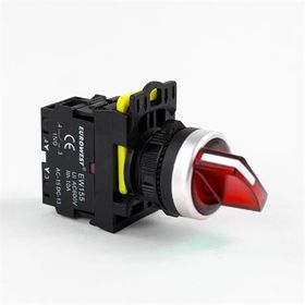 Eurowest EW-55-01XL Kırmızı 1 Nc 220 V Led Işıklı Kalıcı Mandal Stop Butonu